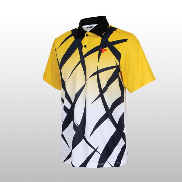 토맥스 대나무 옐로우블랙 남성 티셔츠 스포츠웨어